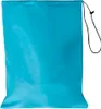 A blue drawstring bag is shown against a white background. Produktbild-Vorschau