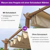 PURPLE LEAF Pergola 3 x 4 m Holzoptik Terrassenüberdachung Produktbild-Vorschau 5