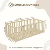 Crazy Pine Kinderbett 90x190 cm – Weiß - Montessori Produktbild-Vorschau 2