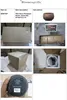 A collage of images showing a flowerpot, its packaging, and details. Produktbild-Vorschau