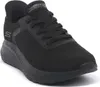 A black Skechers slip-on sneaker is shown from a side angle against a white background. Anteprima dell’immagine prodotto
