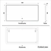 LED Spiegel mit Bluetooth 160×80cm Uhr Produktbild-Vorschau 6