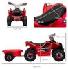 HOMCOM Quad per bambini, quad elettrico per bambini, auto Anteprima dell’immagine prodotto 3