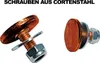 Schrauben für Rasenkante 10Stk - Cortenstahl Corten Produktbild-Vorschau 2
