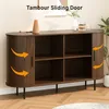TV-Schrank BEALIFE 130x40x75 cm mit 2 Rollläden | Lowboard Produktbild-Vorschau 5