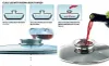 Diagrams and photos illustrating the features of a glass lid with an aroma-mouth knob. Produktbild-Vorschau