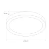 A technical drawing of a ceiling light fixture with dimensions indicated. Náhľad obrázku produktu