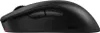 A black BenQ ZOWIE U2 wireless mouse is shown from a side angle on a white background. Produktbild-Vorschau