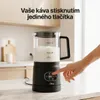 Elektrický pěnový mlékař Olvy ze skla, 4 v 1, 500 W, s Náhled obrázku produktu 9
