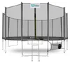 INLEA PREMIUM Jump Trampolin 500 cm mit Außennetz - Grau Produktbild-Vorschau 1