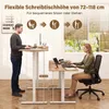 COSTWAY Elektrisch, Schreibtisch 160 x 60 cm, Ergonomischer Produktbild-Vorschau 4