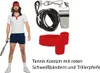 Set 80er Jahre Tenniskostüm - Wimbledon - Sportskostüm Gr. Produktbild-Vorschau 1