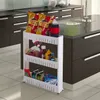 Mobilní Úzká Skříňka Na Kolečkách Do Kuchyně Koupelny Náhled obrázku produktu 10