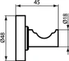 Ideal Standard gancio per asciugamani IOM A9115AA cromo Anteprima dell’immagine prodotto 6