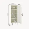 Schoenenkast 'Coleraine' met 1 deur, staal, 115 x 43 x 35 Productafbeelding-voorbeeld 6