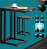 Unyqoos® C‑Beistelltisch 50×40×66 cm – verzinktes Produktbild-Vorschau 3