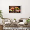 Gerahmtes Poster - Weißer Rahmen - Amerikaner Hamburger Produktbild-Vorschau 6