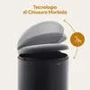 CASABEL Pattumiera, 50L, nero, acciaio inox, 100% acciaio Anteprima dell’immagine prodotto 8