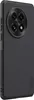 A black smartphone case with a circular camera cutout is shown from a diagonal angle. Produktbild-Vorschau