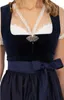 Dirndl Mönchsroth 70cm Länge marine 44 Produktbild-Vorschau 2
