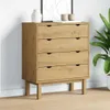 Comodino a cassetti vidaXL OTTA 76,5x39,5x90 cm in legno Anteprima dell’immagine prodotto 2