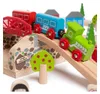 Bigjigs Rail Chemin de fer en bois avec route de campagne Voir les images du produit 10