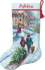 Kruisstikset "Kerstsok, Kersttraditie", telpatroon, 40,6 x Productafbeelding-voorbeeld 1