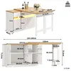 Uittrekbare bartafel met lederen bekleding, draaibare Productafbeelding-voorbeeld 6