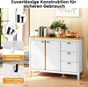 COSTWAY Szafka bufetowa z 2 drzwiami i 3 wysuwanymi Podgląd zdjęcia produktu 6