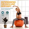 TRESKO Gymnastikball (Orange, 75cm) mit Pumpe Fitnessball Produktbild-Vorschau 7