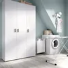 Mehrzweckgarderobe Sillano,  116x35h190 cm,  Weiß Produktbild-Vorschau 2