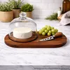 Brie 3tlg Käsebrett Set Servierbrett mit Glasglocke & Produktbild-Vorschau 5