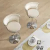 Lot de 2 tabourets de bar rétro, pivotants à 360°, avec Voir les images du produit 5
