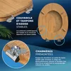 CASARIA® Abattant WC Frein de Chute Forme O en Bois MDF - Voir les images du produit 4