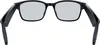 A pair of black smart glasses with light gray lenses is shown from the front, against a white background. Podgląd zdjęcia produktu