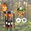 KOMFOTTEU Wózek barowy Globus, minibar na kółkach, stojak Podgląd zdjęcia produktu 6