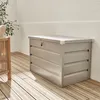 Baule da giardino in metallo, 285L, Grigio alluminio Anteprima dell’immagine prodotto 5