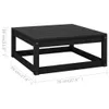 2-tlg. Garten-Lounge-Set mit Kissen Schwarz Kiefer Produktbild-Vorschau 7