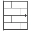 vidaXL Duschkabine ESG 116x140 cm Schwarz Produktbild-Vorschau 3