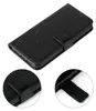 A black flip cover phone case with floral embossing and a magnetic closure. Produktbild-Vorschau
