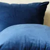 Lionmood Premium Samt Kissenbezug Blau 45x45cm -1er- Velvet Produktbild-Vorschau 7