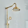 Sprchový set ARI retro, mosazná nástěnná baterie s Náhled obrázku produktu 5