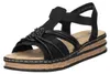 Rieker 6296900 629 Damenschuhe Sandalen Hoch Schwarz Produktbild-Vorschau 4