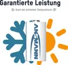 A battery is shown between a snowflake and a sun, symbolizing its performance in extreme temperatures. Náhled obrázku produktu