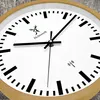 Holzwerk GOLDBERG (FUNK) moderne Bahnhof Holz Funk Wanduhr, Produktbild-Vorschau 3