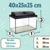 Aquarium Komplettset 40x25x25 25 L Starterset Aquarium Produktbild-Vorschau 2