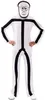 A person wearing a stick figure costume. Produktbild-Vorschau