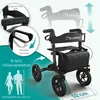 ELONEO Rollator faltbar mit Sitz, Outdoor Rollator mit Produktbild-Vorschau 2