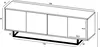 TV-Schrank Fernsehschrank Loft Style Apollo 2 Viertürig Produktbild-Vorschau 8