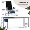 CASARIA® Gartenmöbel Set 8 Stühle mit Tisch 190x90cm Produktbild-Vorschau 7
